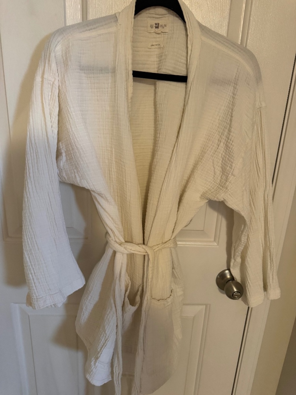 Pokoloko Crinkle Cotton wrap cover-up, OS fits most